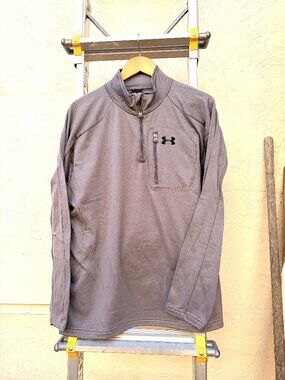 NWT-Under Armour Men’s Gray Quarter-Zip Pullover Jacket XL